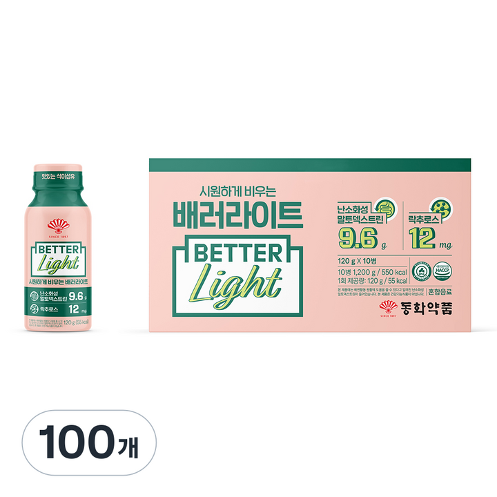 동화약품 시원하게 비우는 배러라이트, 120g, 100개