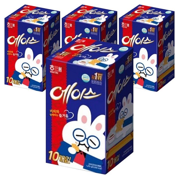 해태제과 에이스 과자, 1.21kg, 4개