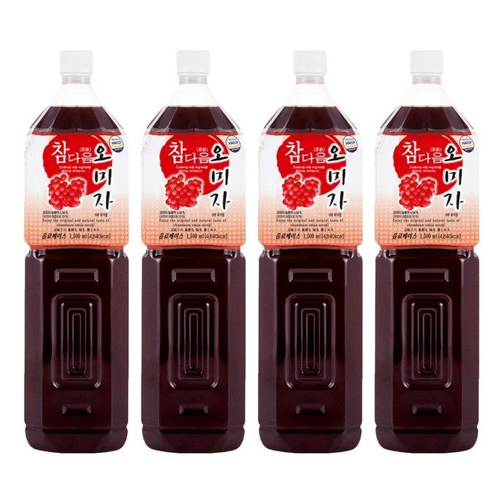 파낙스 참다음 오미자 농축액, 1.5L, 4개
