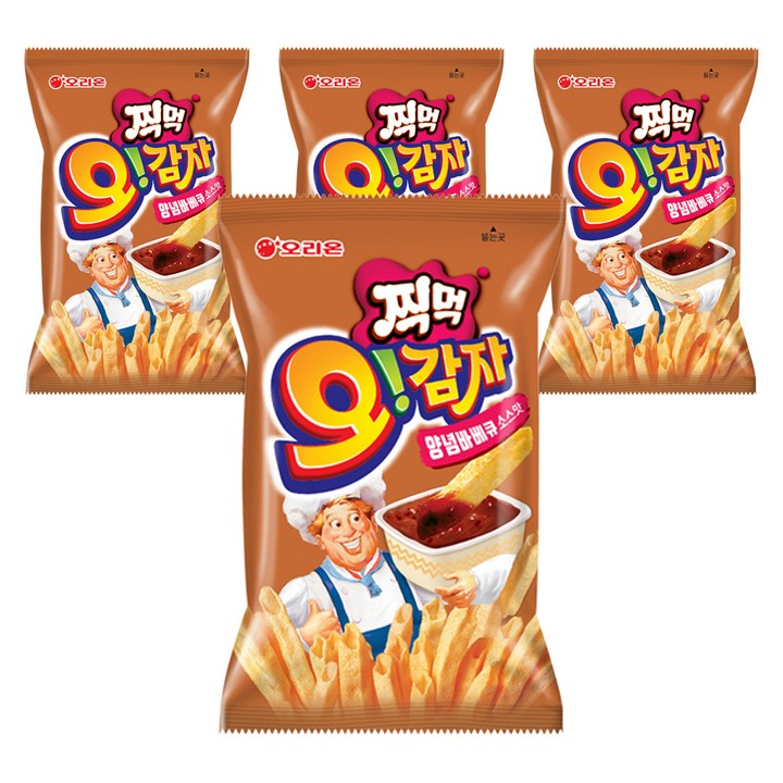 오리온 오감자 딥바베큐, 75g, 4개