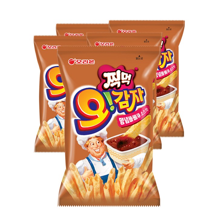 오리온 오감자 딥바베큐 스낵, 75g, 5개