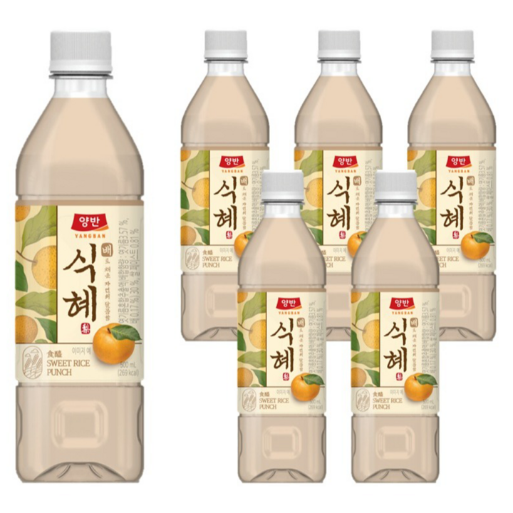 양반 배 식혜, 500ml, 6개