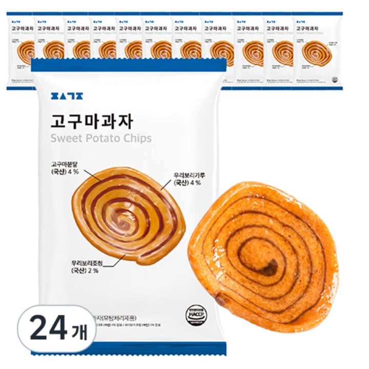 편식공장 고구마과자, 70g, 24개