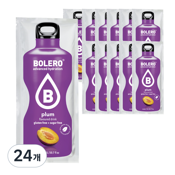 볼레로 2kcal 무설탕 과일워터 대용량 음료 자두, 9g, 12개입, 2개