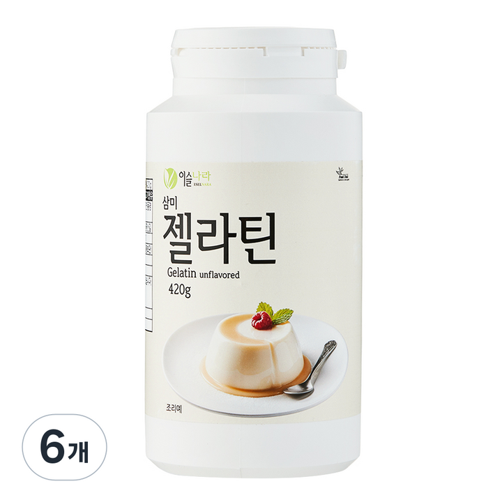 이슬나라 젤라틴, 6개, 420g