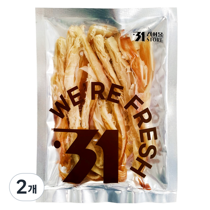 31건어물 페스츄리 바베큐 오징어, 2개, 100g