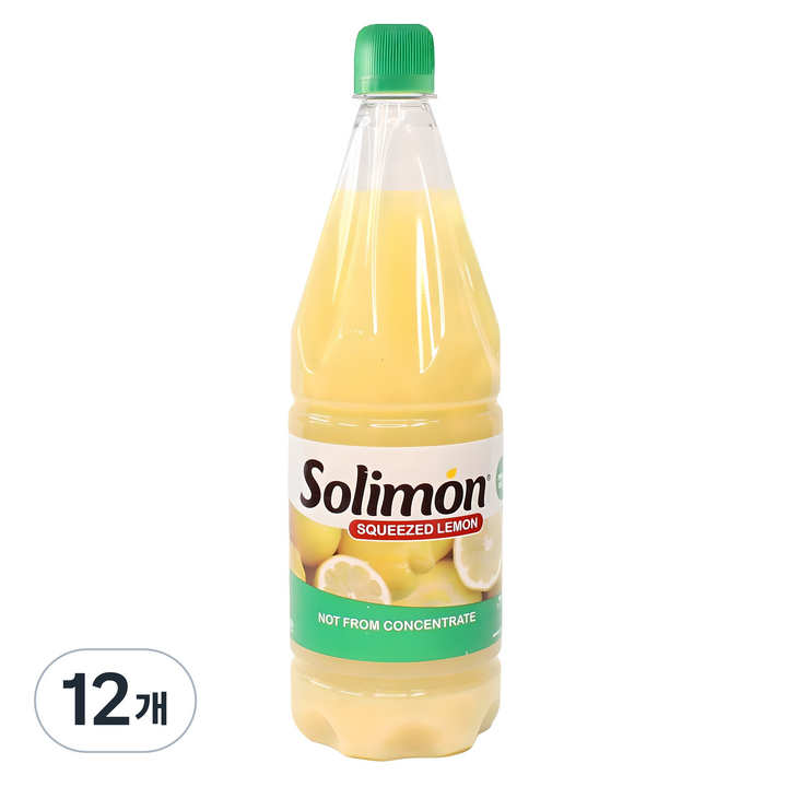솔리몬 스퀴즈드 레몬즙, 1L, 12개