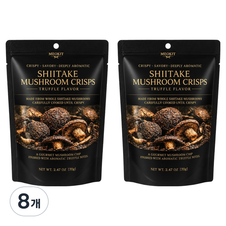 먹잇 트러플 표고버섯 과자, 8개, 70g