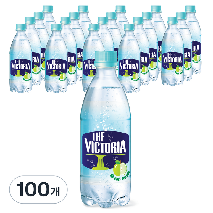 웅진빅토리아 더빅토리아 그린애플 탄산음료, 500ml, 100개