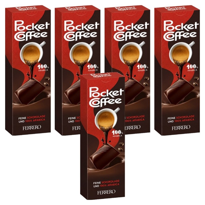 포켓커피 페레로 초콜릿 5p, 62.5g, 5개