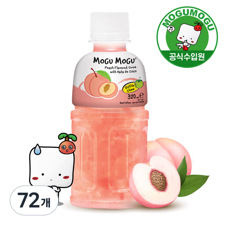 모구모구 복숭아맛 음료, 320ml, 72개