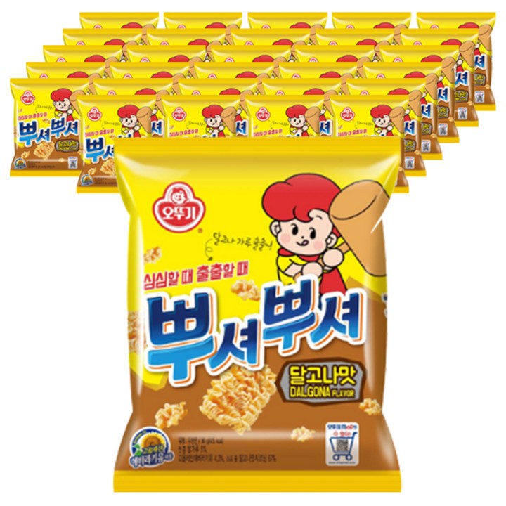 오뚜기 뿌셔뿌셔 달고나맛, 90g, 48개