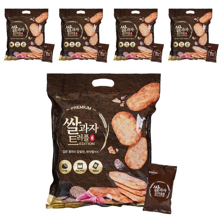 로마나 쌀과자 트러플 41p, 5개, 346g