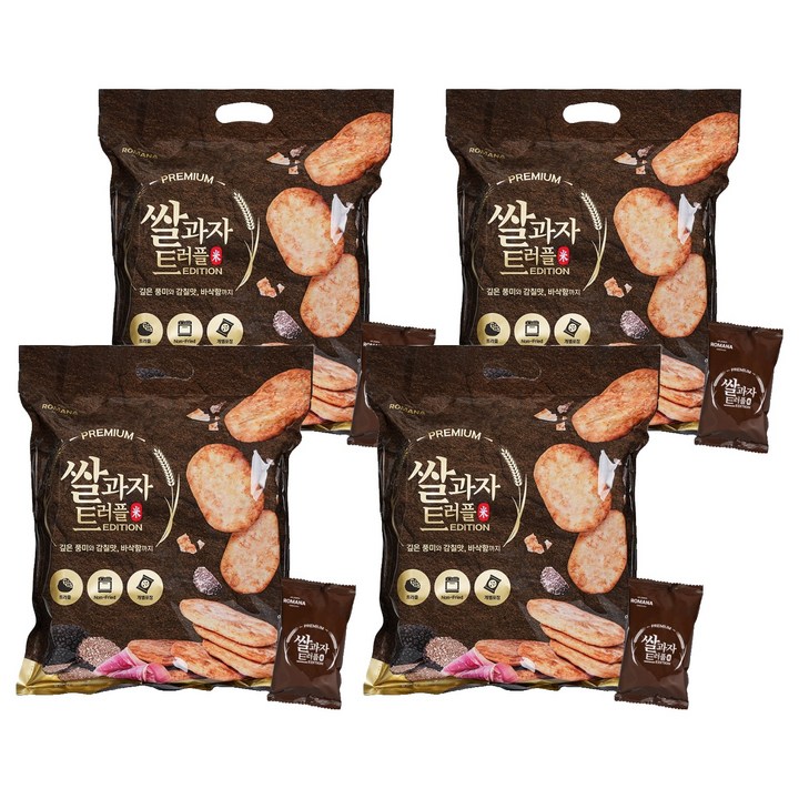 로마나 쌀과자 트러플 41p, 4개, 346g