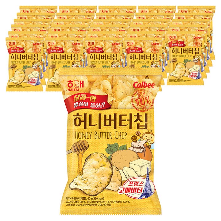 해태 허니버터칩, 60g, 32개