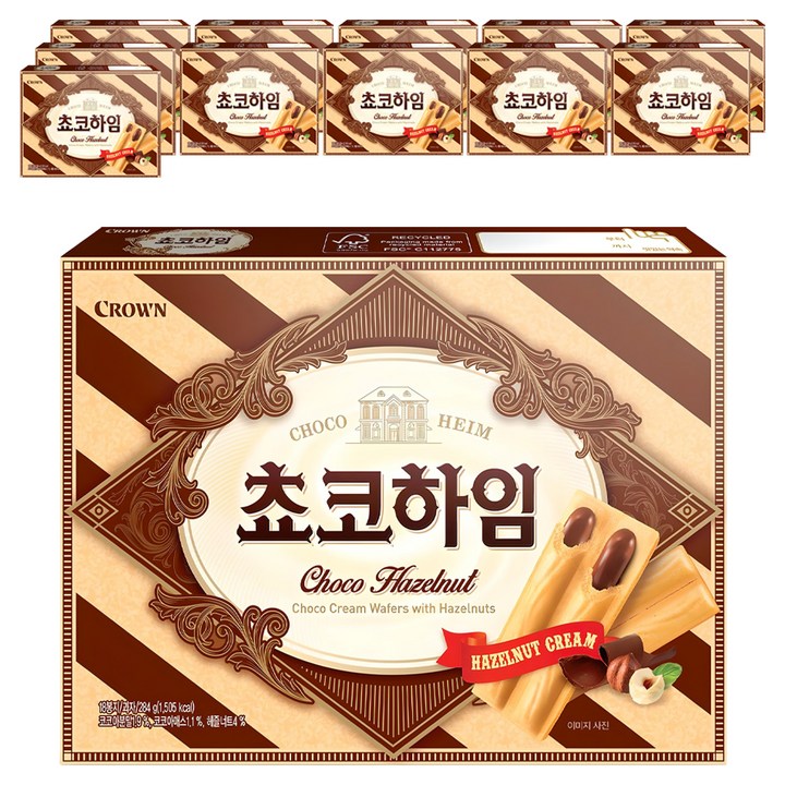 크라운 초코하임 18p, 284g, 12개