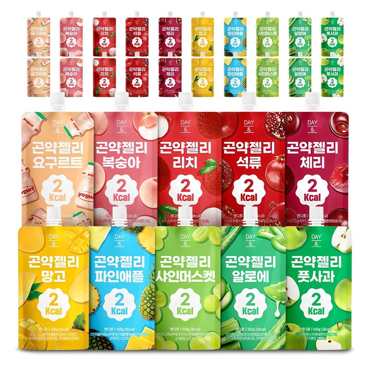 데이앤 에브리데이팩 곤약젤리 10종 x 3개입, 3세트, 4.5kg