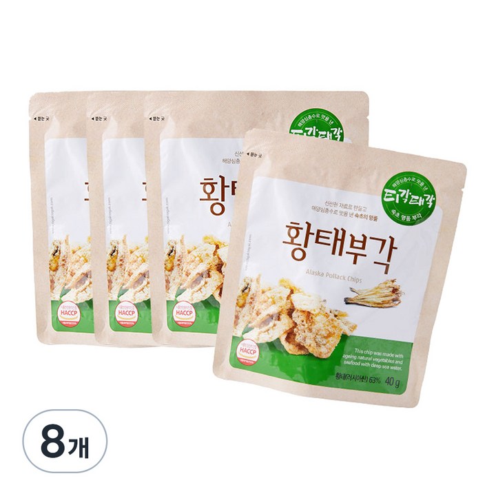 티각태각 황태부각, 8개, 40g
