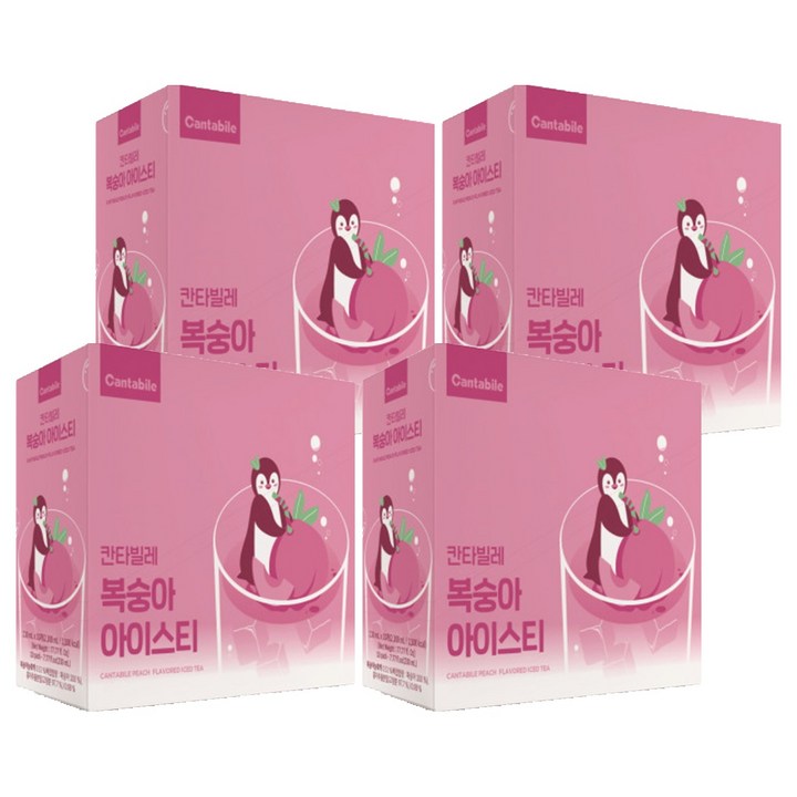 동서웰빙 칸타빌레 복숭아아이스티, 230ml, 40개