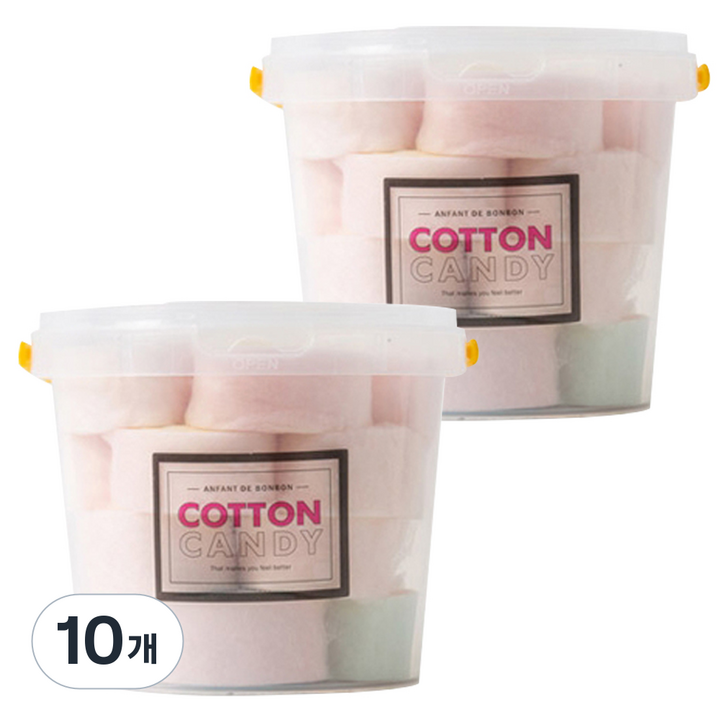 앙팡드봉봉 한입솜사탕 레인보우, 45g, 10개
