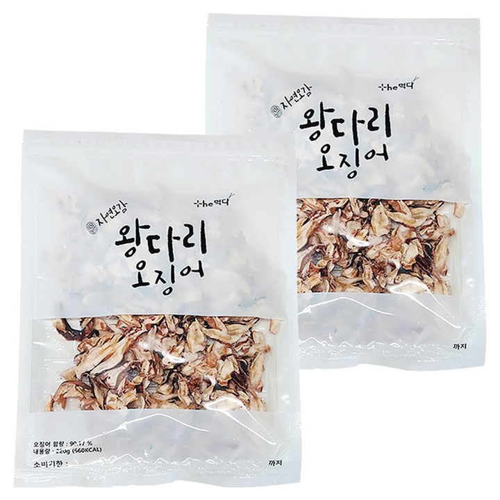 더먹다 왕다리 오징어, 220g, 2개