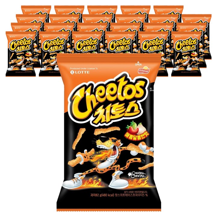 치토스 매콤달콤한맛, 82g, 24개