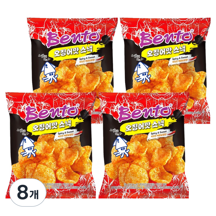 벤토 오징어맛 스낵, 50g, 8개