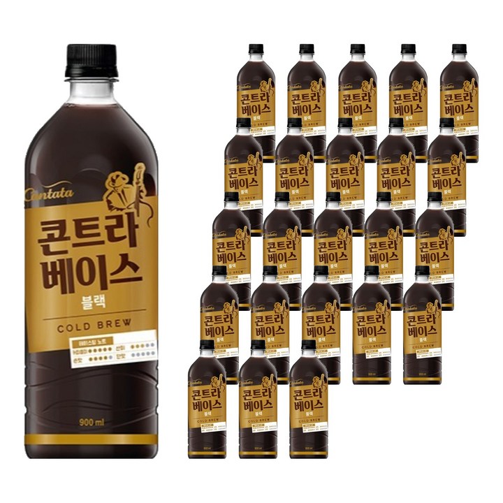 칸타타콘트라베이스 블랙, 900ml, 24개