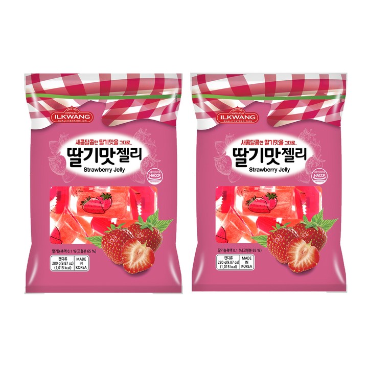 일광제과 딸기맛 젤리, 280g, 2개