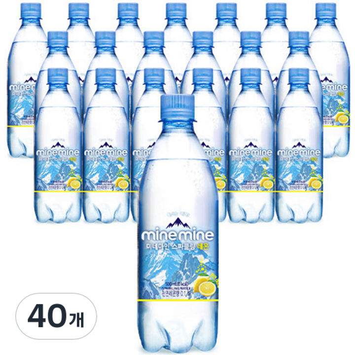 미네마인 스파클링 레몬, 40개, 500ml