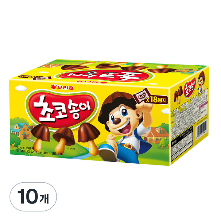 초코송이, 648g, 10개