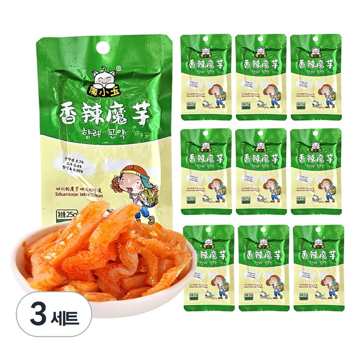 마소옥 향라곤약 10개입, 250g, 3세트