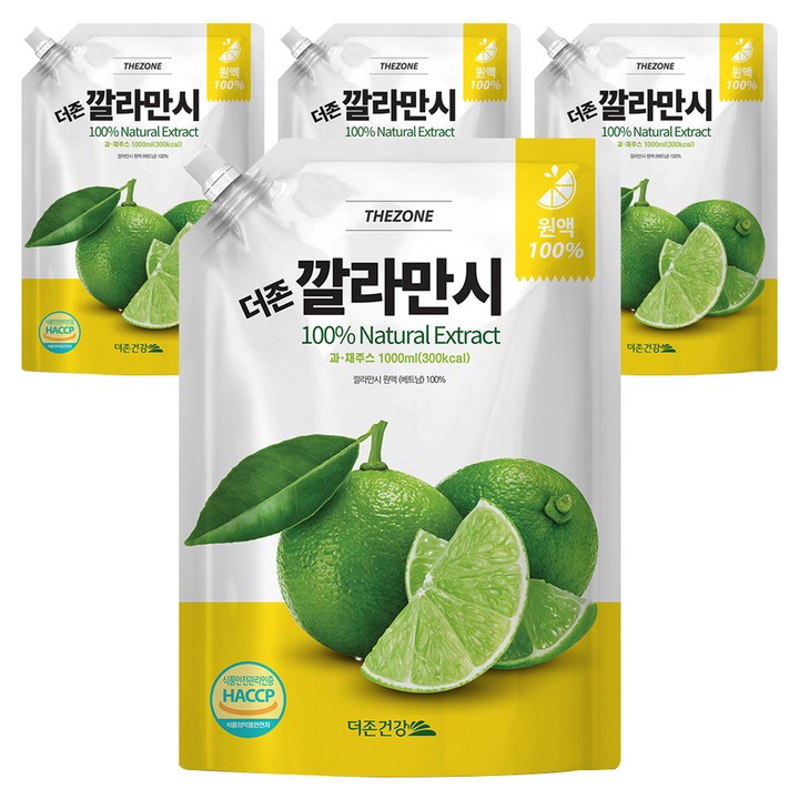 더존건강 깔라만시 원액, 1L, 4개