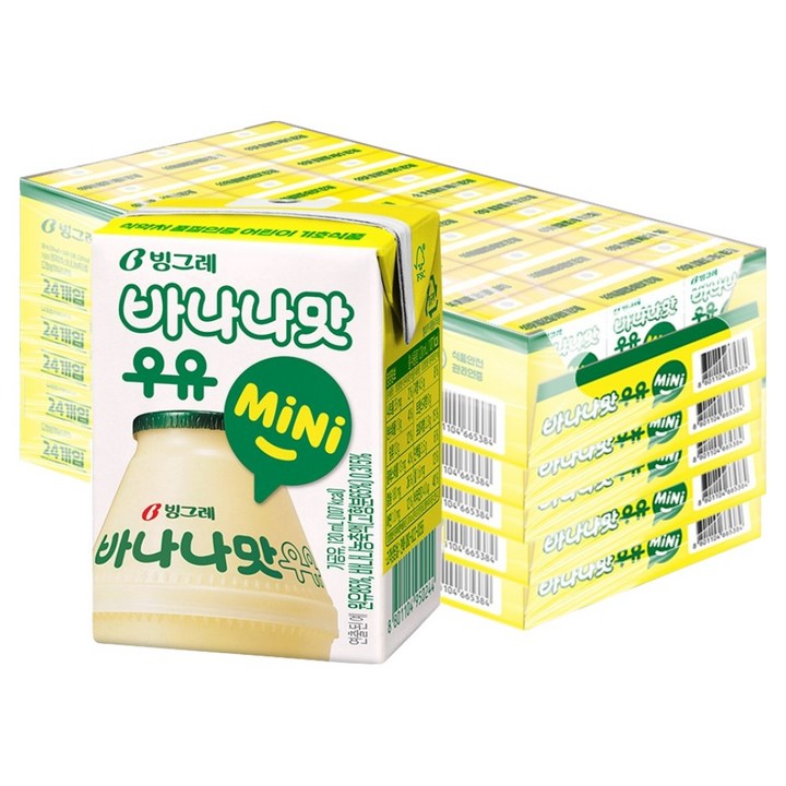 바나나맛우유 mini, 120ml, 120개