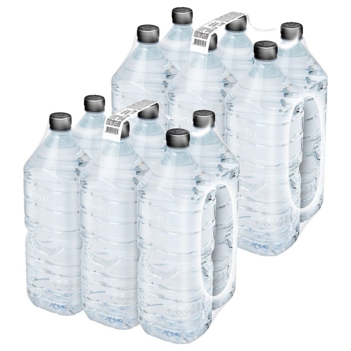 휘오 다이아몬드 생수 무라벨, 12개, 2L