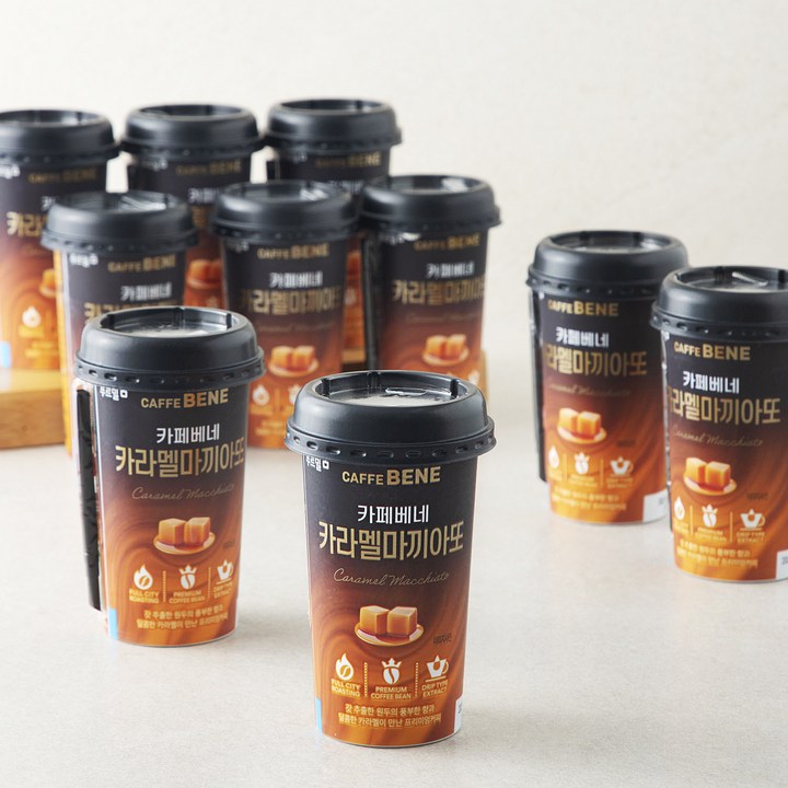 카페베네 카라멜 마끼아또, 200ml, 10개
