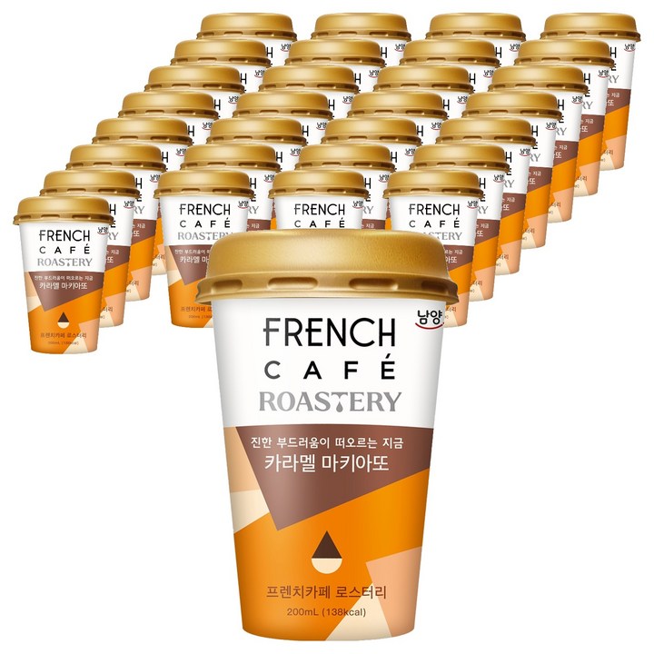 프렌치카페 로스터리 카라멜 마키아또, 30개, 200ml