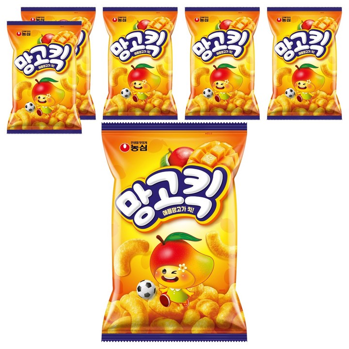 농심 망고킥, 100g, 6개
