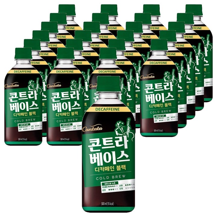 칸타타콘트라베이스 디카페인 블랙, 500ml, 24개