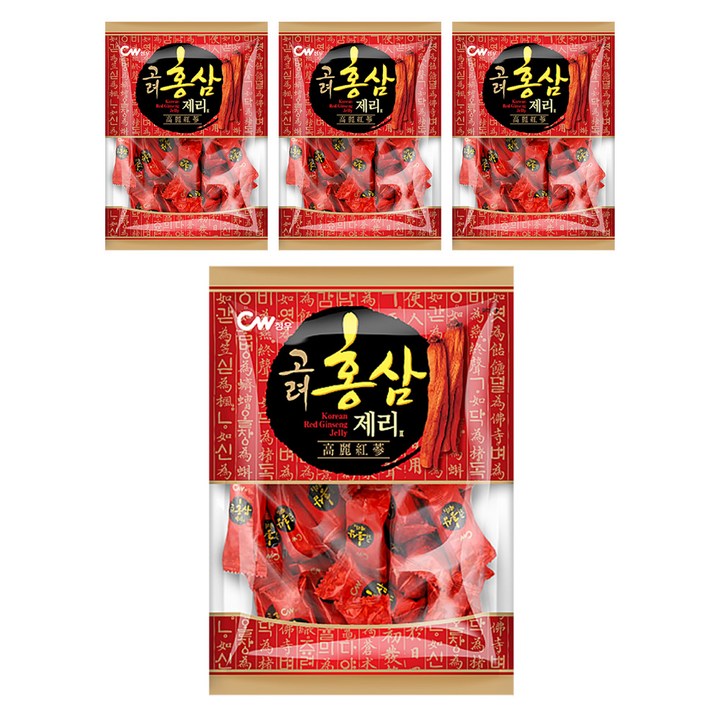 청우식품 고려 홍삼 제리 2, 350g, 4개