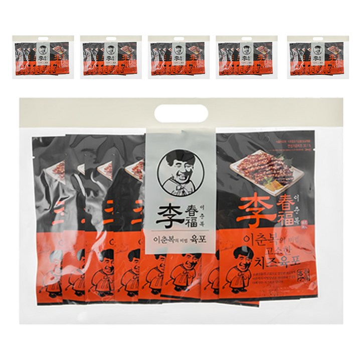이춘복육포 코주부 치즈육포, 240g, 6개