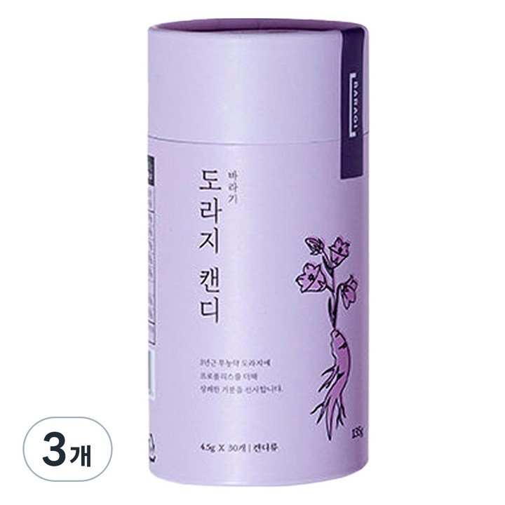 바라기 도라지 캔디 30p, 135g, 3개