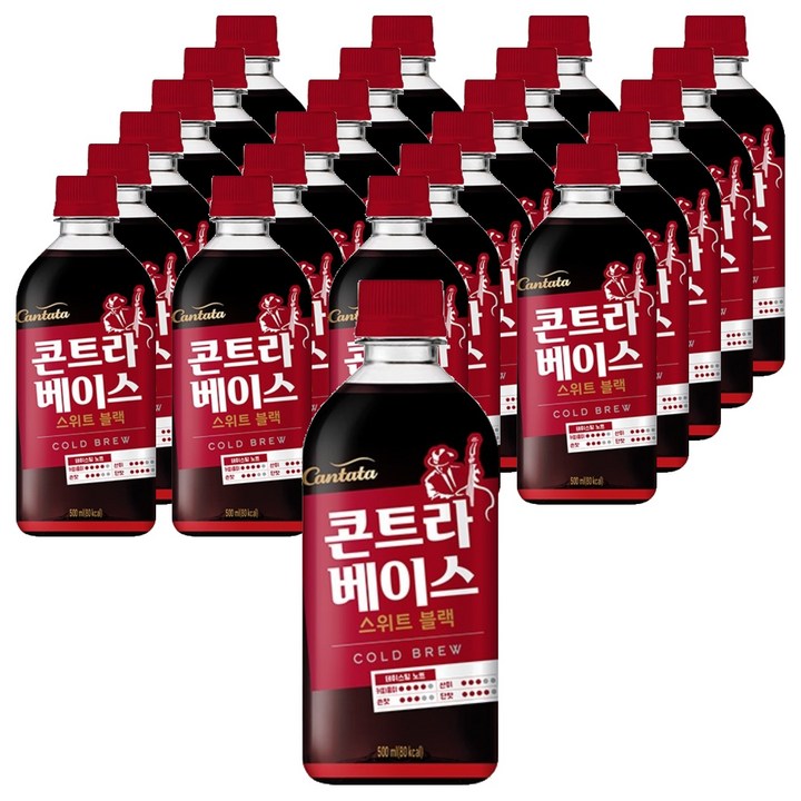 칸타타콘트라베이스 스위트블랙 콜드브루, 500ml, 24개