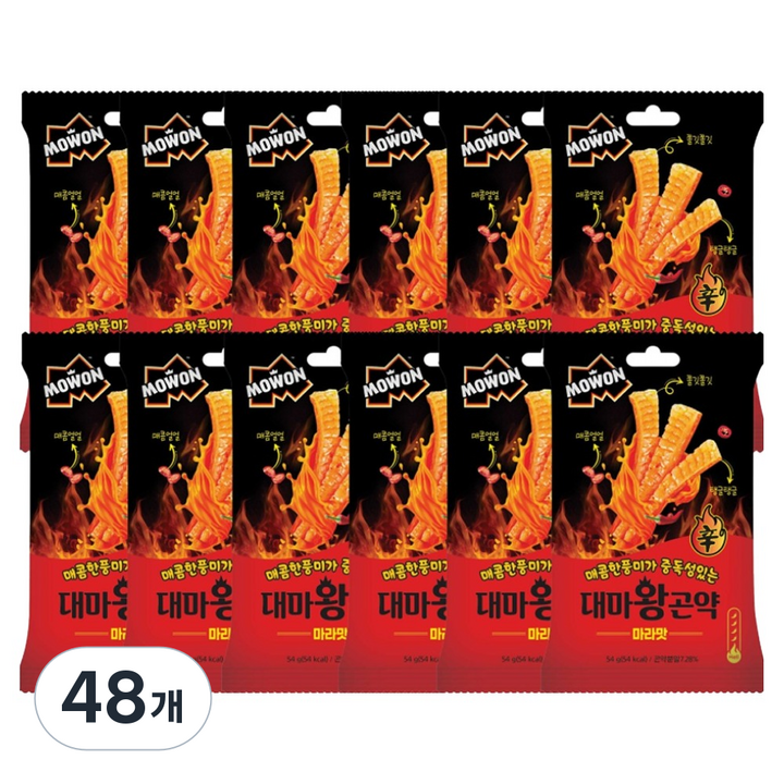 모원 대마왕 곤약 마라맛, 54g, 48개