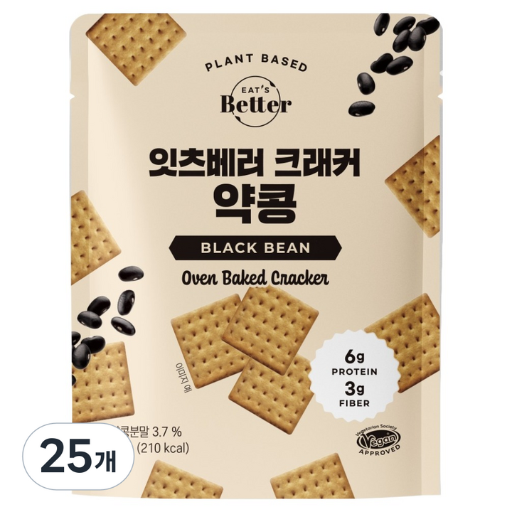 잇츠베러 크래커 약콩, 45g, 25개