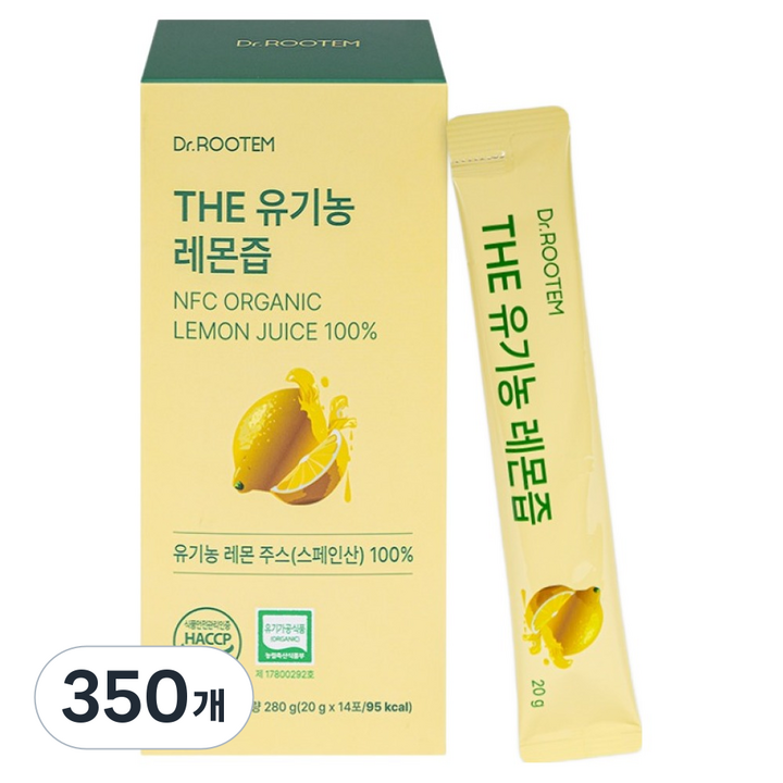 닥터루템 정품 THE 유기농 레몬즙 스틱, 20g, 350개