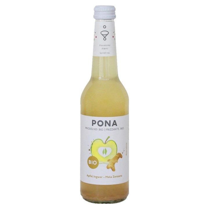 포나 유기농 스파클링 애플 진저 탄산음료, 1개, 330ml