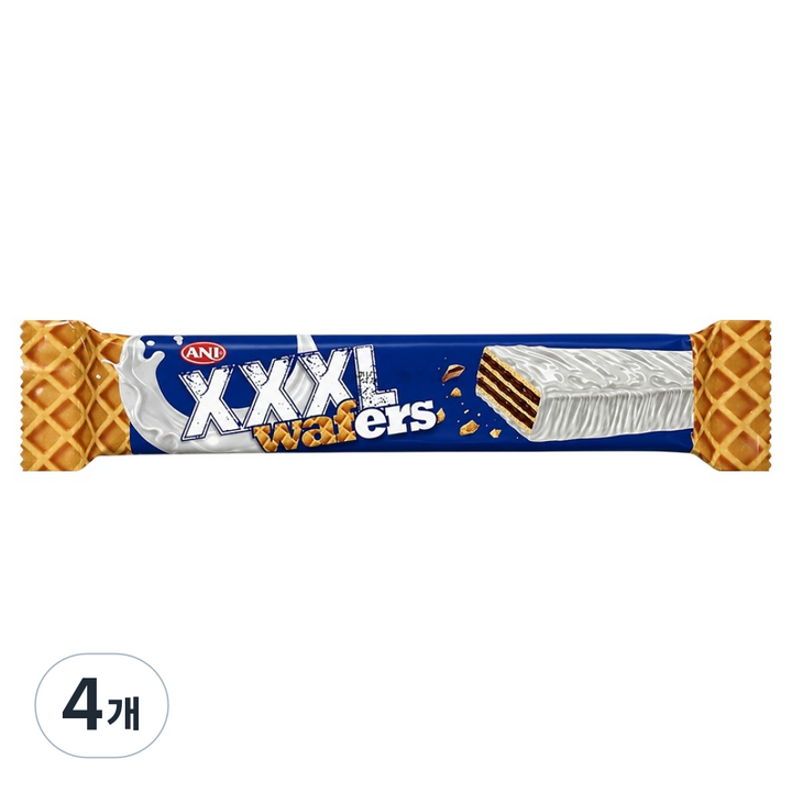 애니 엑스엑스엑스엘 화이트 컴파운드 초콜릿 웨이퍼, 4개, 65g