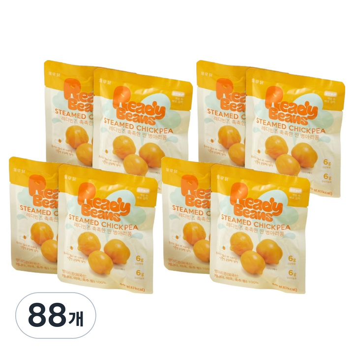 채우닭 레디빈즈 촉촉한 찐병아리콩, 50g, 88개