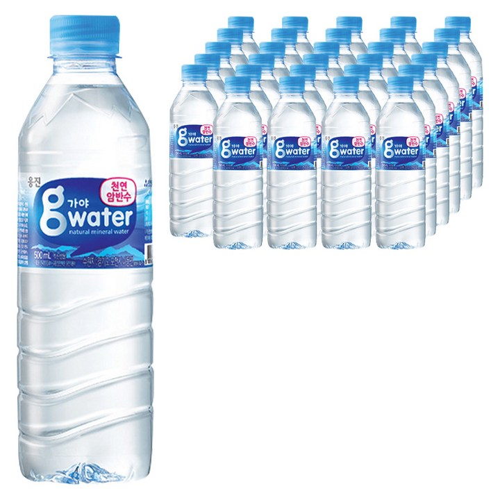 웅진 가야워터 생수, 500ml, 100개